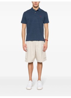polo ralph lauren polo manthe iconic mesh polo shirt - 710666998005 classic royal heather