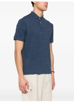 polo ralph lauren polo manthe iconic mesh polo shirt - 710666998005 classic royal heather