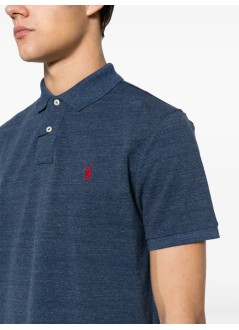 polo ralph lauren polo manthe iconic mesh polo shirt - 710666998005 classic royal heather