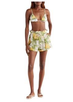 farm rio short pant womandelicate pineapple short - 336724 25029