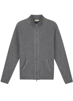 aurélien knitwear manvoyager rib vest - 0802001029 greige