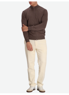 aurélien knitwear manzipper vest - 0802001008 ash grey