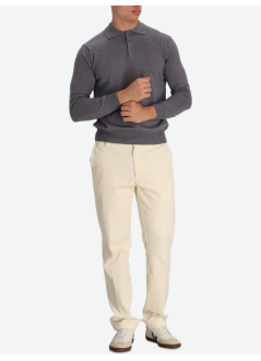aurélien punto hombre polo longsleeve - 0802001011 dark grey