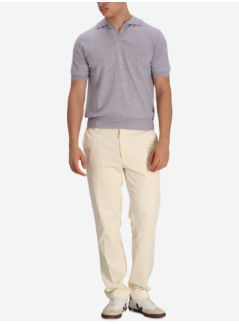 aurélien polo hombre buttonless polo shortsleeve rib - 0802001005 light grey 2