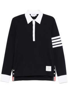 thom browne polo hombre classic fit long sleeve rugby 4 bar - mjp229aj0058 415