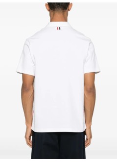 thom browne polo hombre oversized short sleeve polo - mjp230ej0235 100