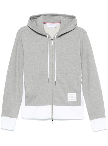 thom browne sudadera hombre zip up hoodie w/ engineered 4 bar - mjt517a03037 055