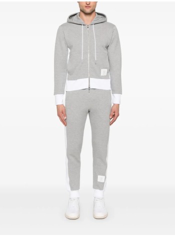 thom browne sudadera hombre zip up hoodie w/ engineered 4 bar - mjt517a03037 055 2