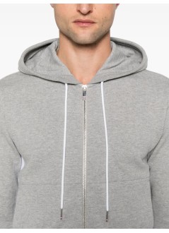 thom browne sudadera hombre zip up hoodie w/ engineered 4 bar - mjt517a03037 055
