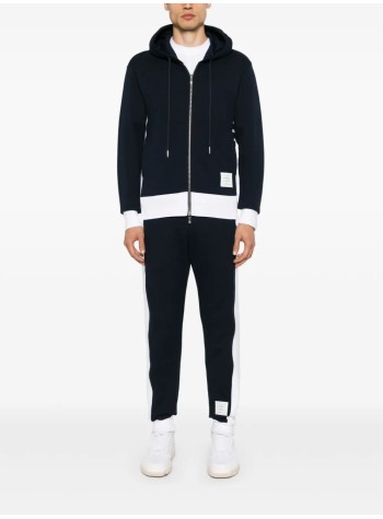thom browne sudadera hombre zip up hoodie w/ engineered 4 bar - mjt517a03037 415 2