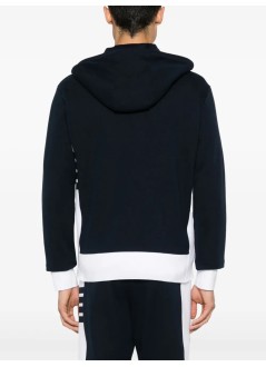 thom browne sudadera hombre zip up hoodie w/ engineered 4 bar - mjt517a03037 415