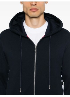 thom browne sudadera hombre zip up hoodie w/ engineered 4 bar - mjt517a03037 415