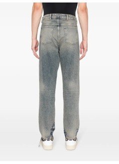 represent denim manr2 straight leg denim - msl6001 blue cream