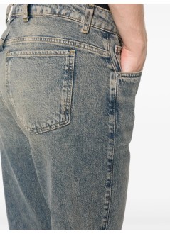 represent denim manr2 straight leg denim - msl6001 blue cream