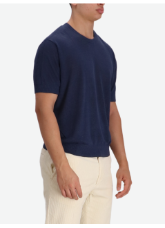 ché studios camiseta hombre ferrier linen t-shirt - 2432212 navy