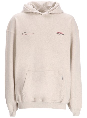 represent sweater manpatron of the club hoodie - mlm4270 cream marl