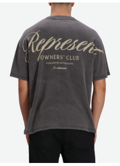 represent t-shirt manrepresent owners club script t-shirt - ocm41201 vintage grey