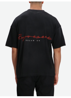 represent t-shirt manchrome flight t-shirt - mlm100761 stained black
