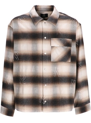 represent shirt manall over initial flannel - mlm100778 latte