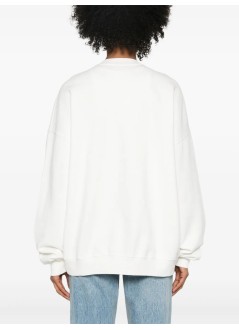 anine bing sudadera mujer miles oversized sweatshirt letterman - a0810074ofw1 off white