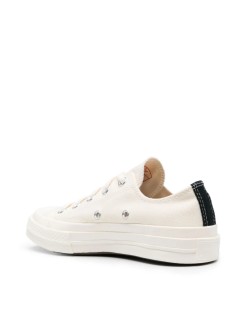 comme des garçons play sneaker mujer converse small red heart low top - azk128001 beige