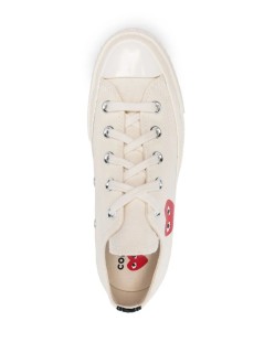 comme des garçons play sneaker mujer converse small red heart low top - azk128001 beige