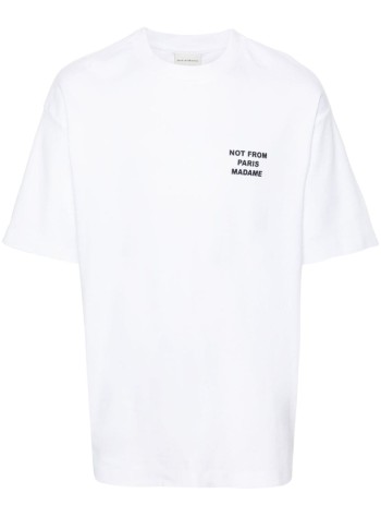 drôle de monsieur camiseta hombre le t-shirt slogan - permts203co002opw optic white