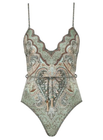 zimmermann swimsuit womanwanderlust scallop 1pc - 5755wrs262 tptm