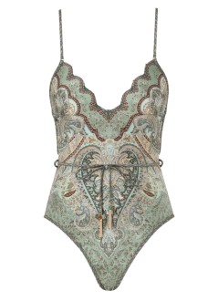 zimmermann swimsuit womanwanderlust scallop 1pc - 5755wrs262 tptm