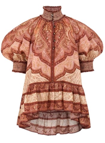 zimmermann t-shirt womanwanderlust frill blouse - 5655trs262 tbml