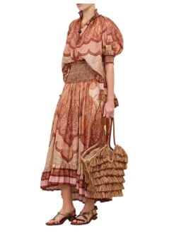 zimmermann t-shirt womanwanderlust frill blouse - 5655trs262 tbml