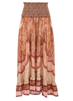 zimmermann skirt womanwanderlust frill maxi skirt - 5656srs262 tbml