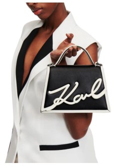 karl lagerfeld crossbody mujer k/signature 2.0 sp sm cb bl/wh - a1w30224 998