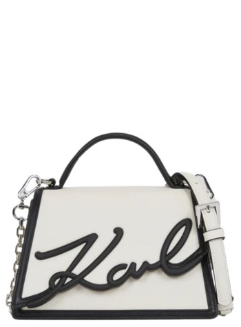 karl lagerfeld crossbody womank/signature 2.0 sp sm cb bl/wh - a1w30224 101