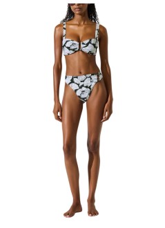 karl lagerfeld bikini panties womanfan aop hl hw cheeky bottom - b1w46042 2hf