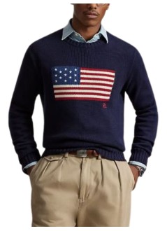 Ls Cn Flag-long Sleeve-pullover