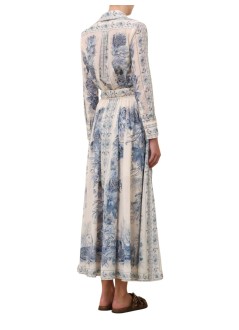zimmermann skirt womanwanderlust a-line maxi skirt - 5851srs262 bltl