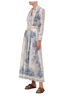 zimmermann skirt womanwanderlust a-line maxi skirt - 5851srs262 bltl