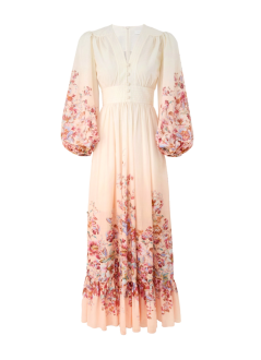zimmermann dress womanawaken plunge maxi dress - 6875drs261 ivf