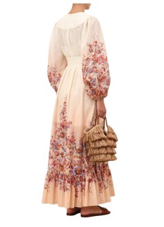 zimmermann dress womanawaken plunge maxi dress - 6875drs261 ivf