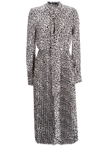 karl lagerfeld dress womanpleated shirt dress - a1w13020 1qz