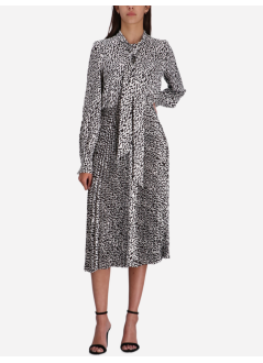 karl lagerfeld dress womanpleated shirt dress - a1w13020 1qz