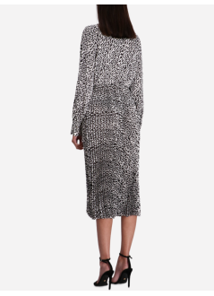karl lagerfeld dress womanpleated shirt dress - a1w13020 1qz