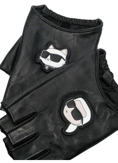 karl lagerfeld guantes mujer k/ikonik 2.0 fingerless glove - 230w3601 999