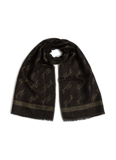 karl lagerfeld neckwear womank signature jkrd woven  scarf - a1w33081 992