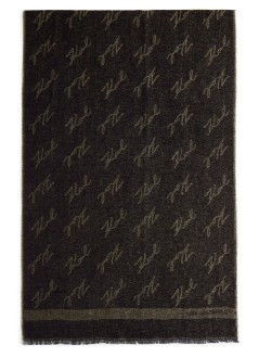 karl lagerfeld neckwear womank signature jkrd woven  scarf - a1w33081 992