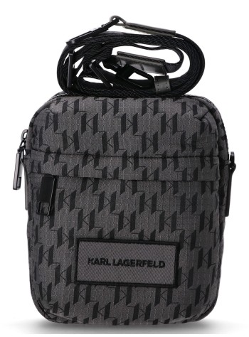 karl lagerfeld crossbody mank/monogram ripstop crossbody - a1m30412 996