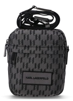 karl lagerfeld crossbody mank/monogram ripstop crossbody - a1m30412 996