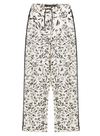 karl lagerfeld pant  womanlinen blend pants - a2w10016 1us