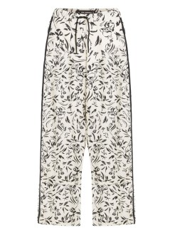karl lagerfeld pant  womanlinen blend pants - a2w10016 1us